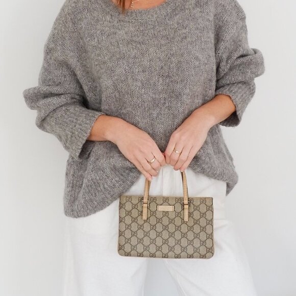 Authentic Preowned Gucci Beige GG Canvas Mini Handbag - Picture 16 of 16